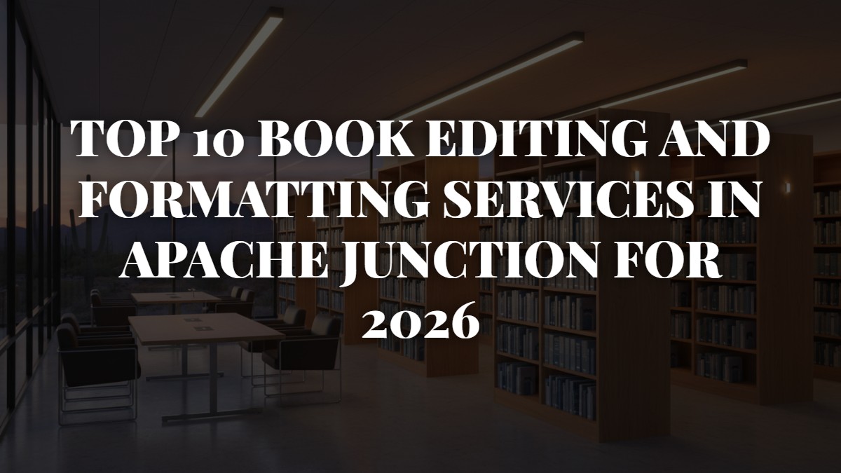 Top 10 Book Editing and Formatting Services in Apache Junction for 2026